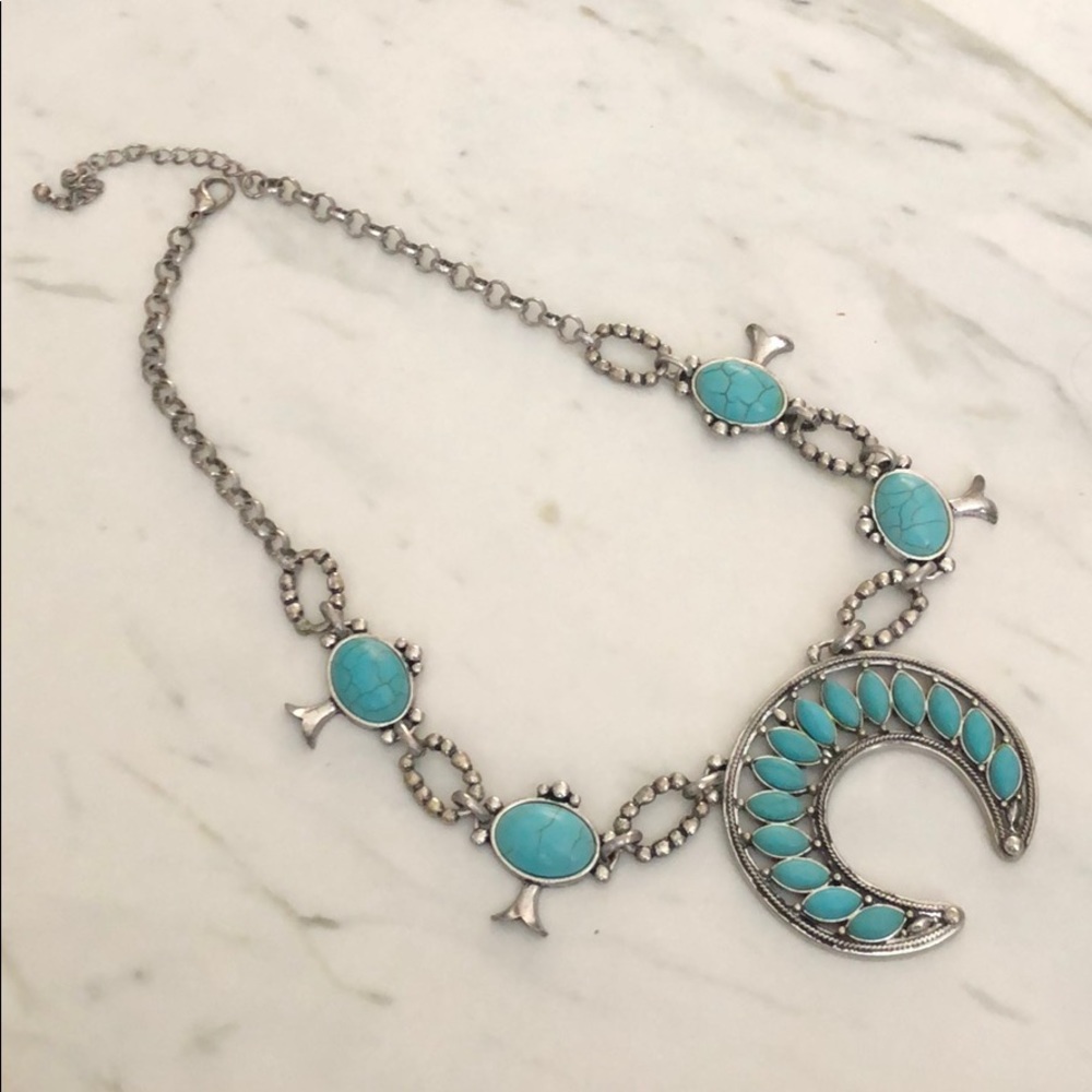 Boho Turquoise Necklace